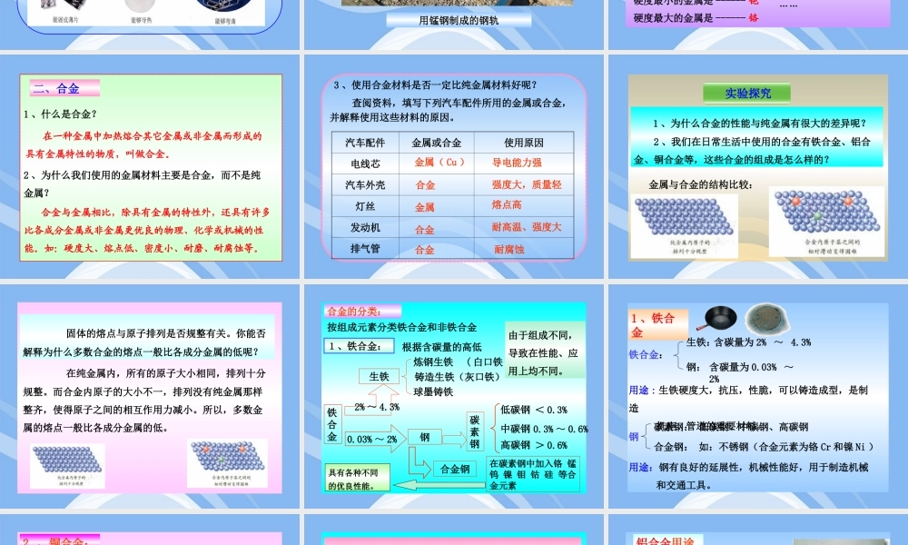 鲁教五四制初中化学九下《10.1 常见的金属材料》PPT课件 (1).ppt
