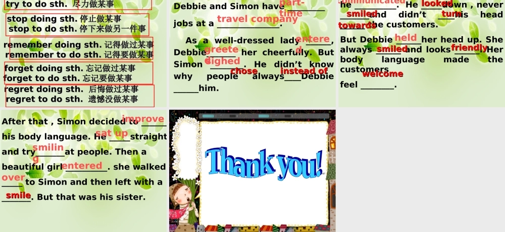 牛津深圳版八年级英语下册《Unit 2 Body language》课件：Reading.ppt