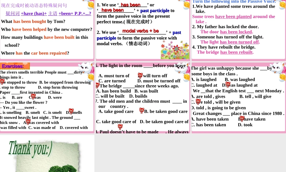 牛津深圳版八年级英语下册《Unit 4 Cartoons and comic strips》课件：Grammar.ppt