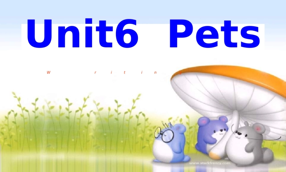 牛津深圳版八年级英语下册《Unit 6 Pets》课件：writing.ppt