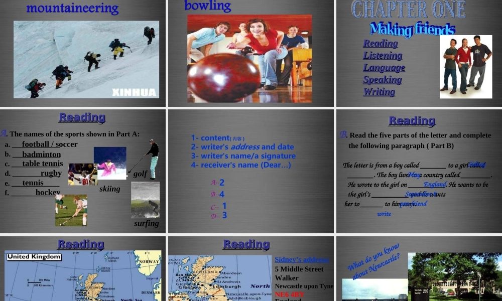 牛津深圳初中英语七上Unit 1 Making friends课件3 .ppt