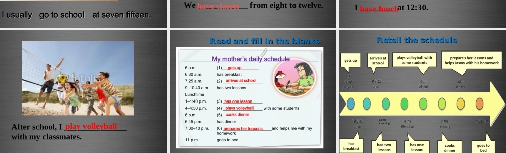 牛津深圳初中英语七上Unit 2《Daily life more practice》课件 .ppt