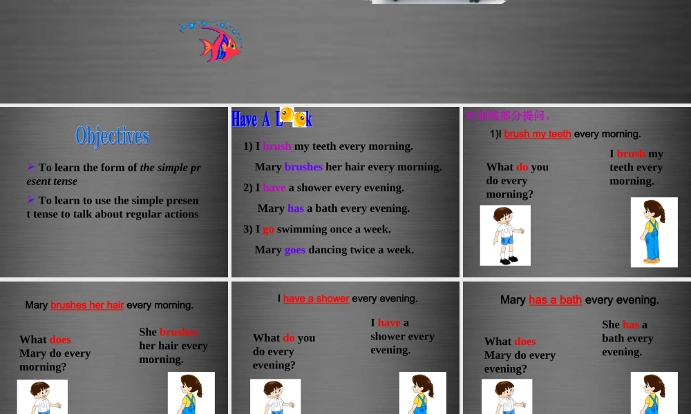 牛津深圳初中英语七上Unit 2《Daily life Grammar》课件 .ppt