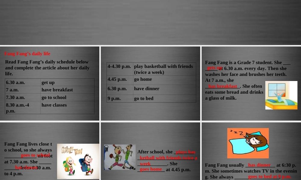 牛津深圳初中英语七上Unit 2《Daily life Writing》课件 .ppt