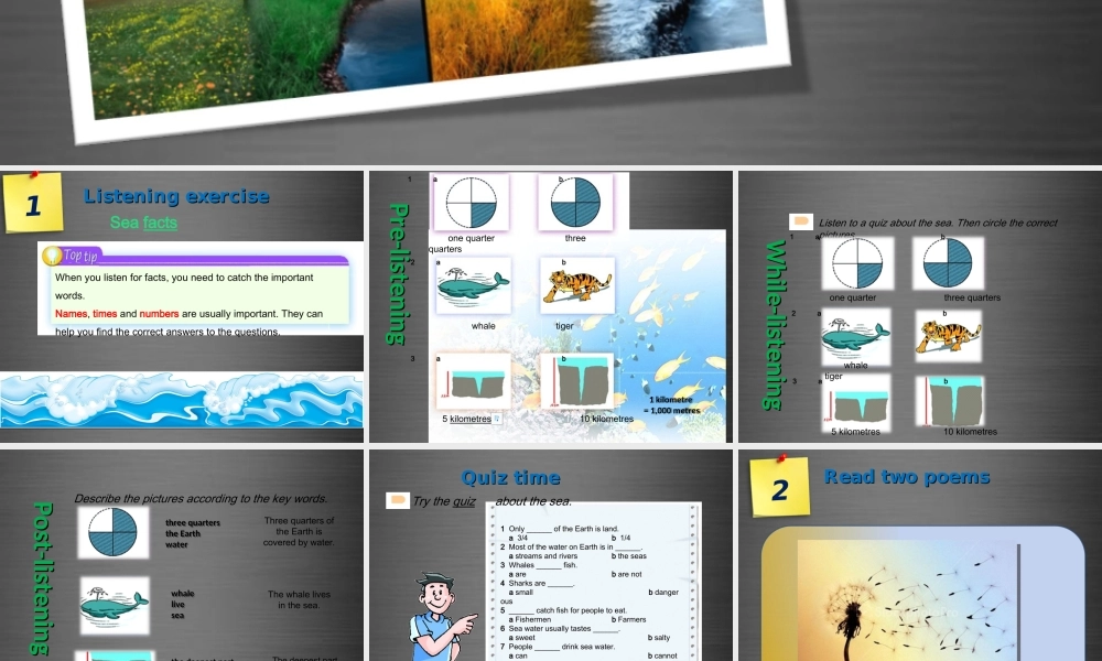 牛津深圳初中英语七上Unit 3 The Earth Period 3课件 .ppt