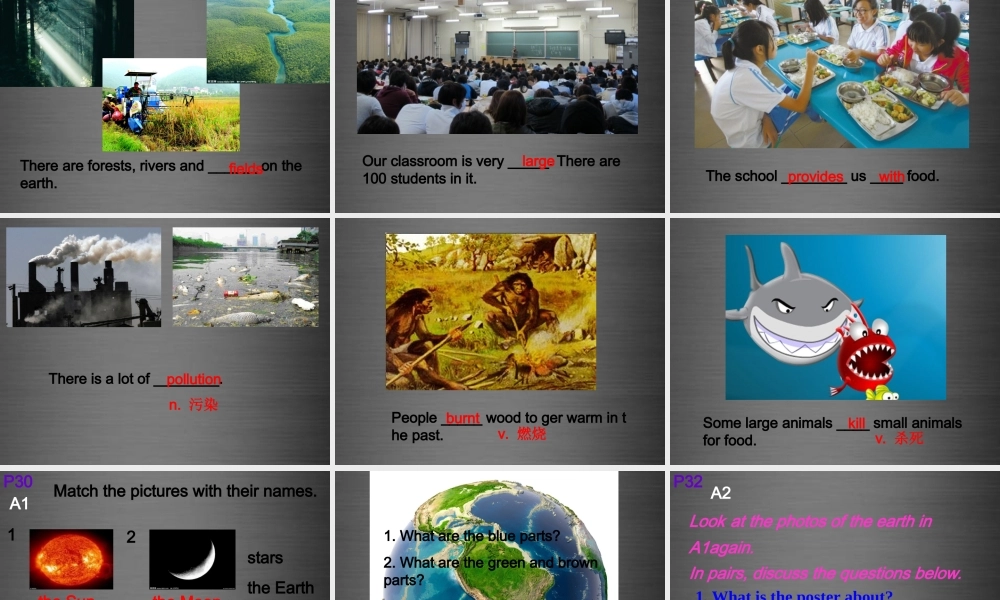 牛津深圳初中英语七上Unit 3《The Earth Reading》课件 .ppt