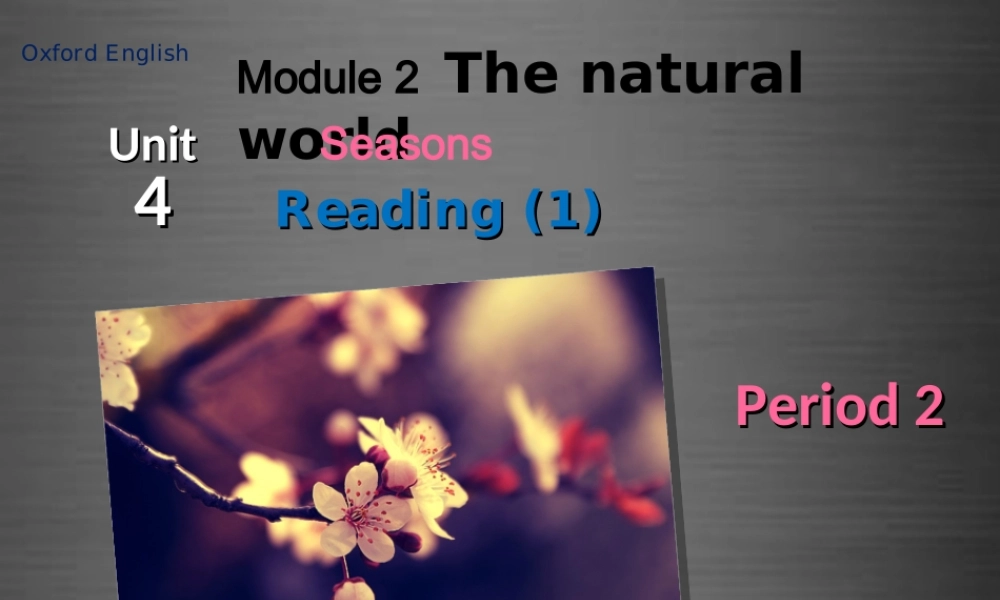 牛津深圳初中英语七上Unit 4 Seasons Period 2课件 .ppt