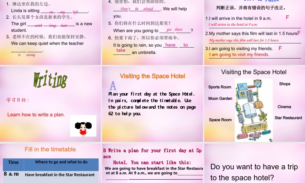 牛津深圳初中英语七上Unit 5 Speaking & Writing课件 .ppt