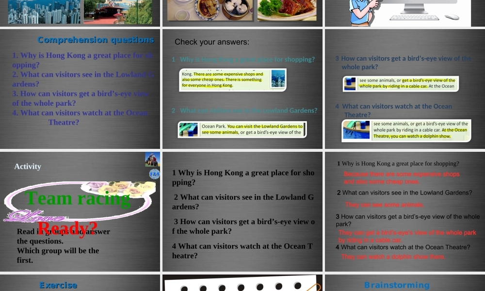 牛津深圳初中英语七上Unit 6《Travelling around Asia more practice》课件 .ppt