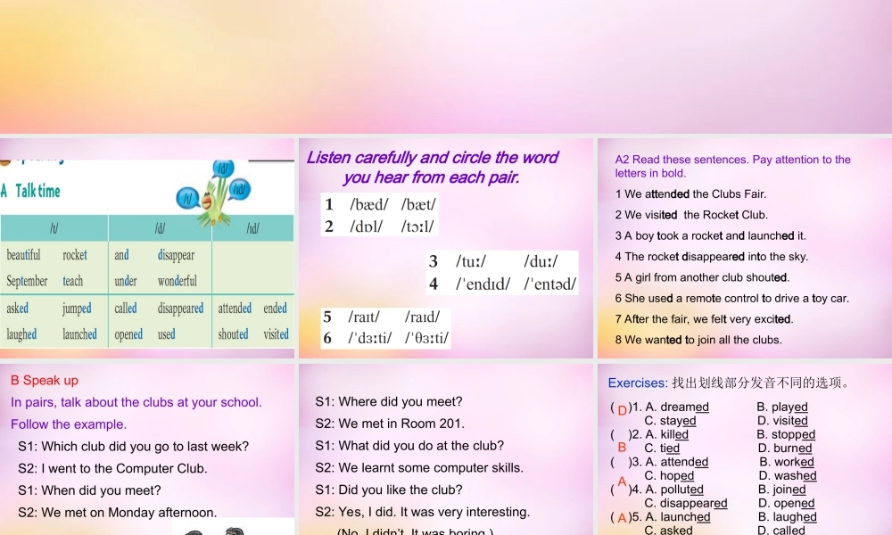 牛津深圳初中英语七上Unit 7 Speaking & Writing课件 .ppt