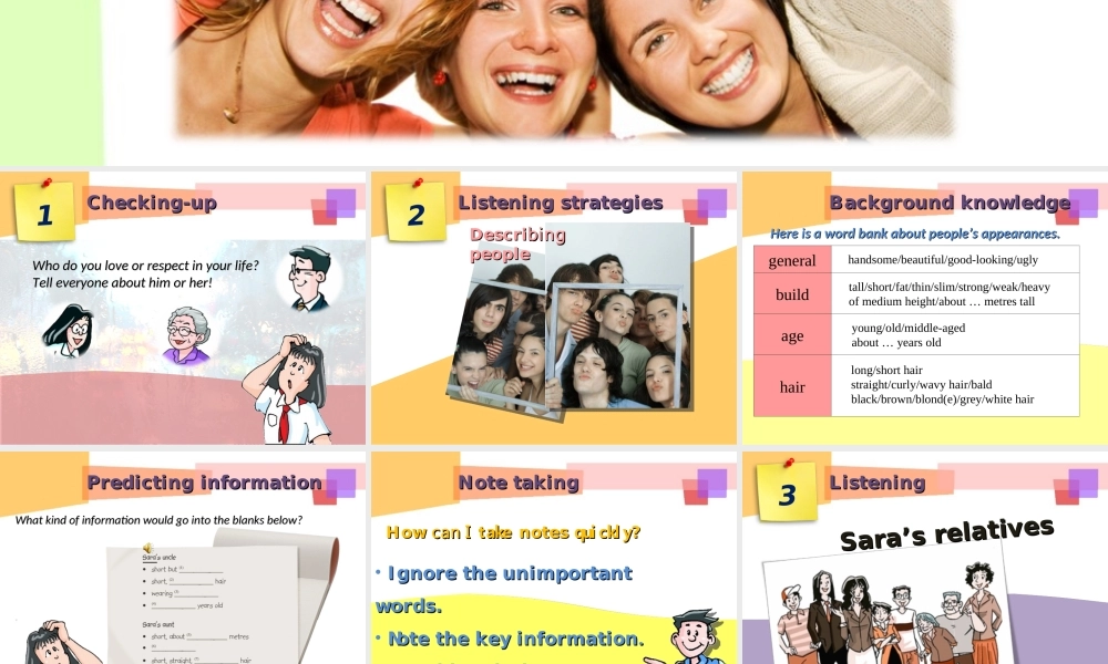 牛津深圳初中英语七下《Module1 Unit 1 People around us》PPT课件Period 3.ppt