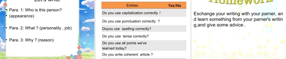 牛津深圳初中英语七下《Module1 Unit 1 People around us》PPT课件 Writing（共16张PPT）.ppt