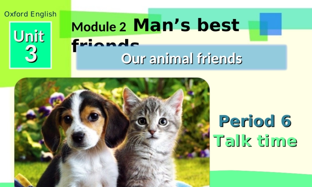 牛津深圳初中英语七下《Module2 Unit 3 Our animal friends.》PPT课件 Period 6.ppt