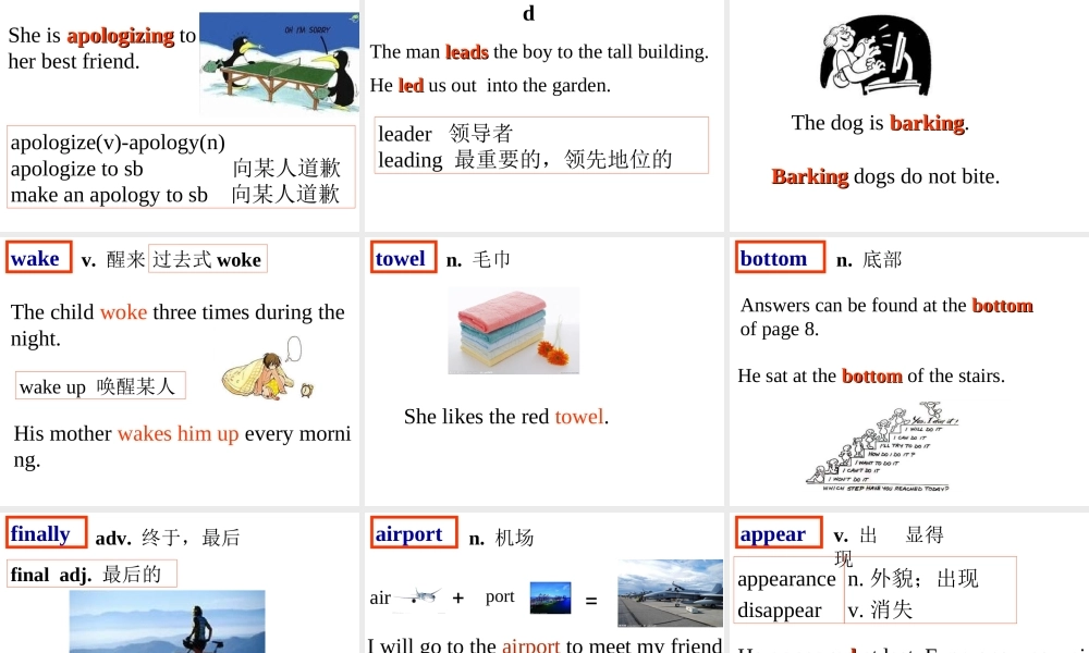 牛津深圳初中英语七下《Module2 Unit 3 Our animal friends.》PPT课件period1-words.ppt
