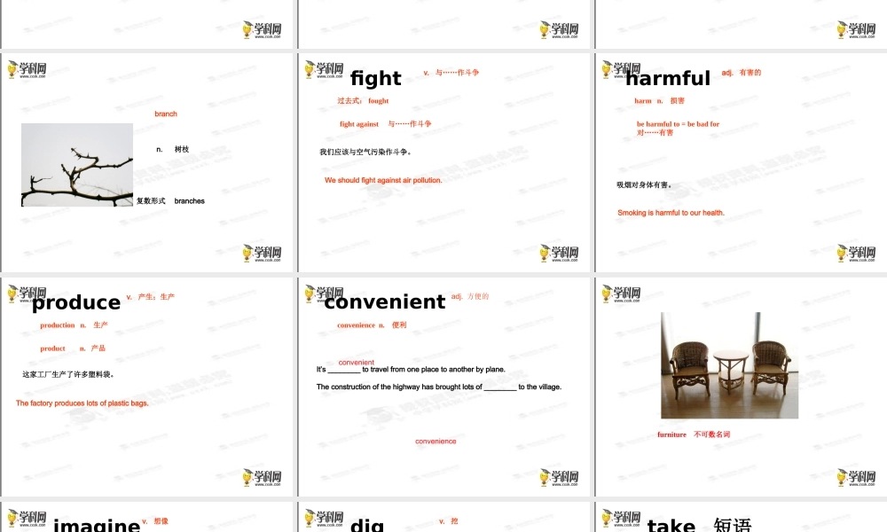 牛津深圳初中英语七下《Module2 Unit 4 Save the trees.》PPT课件period 1 words.ppt