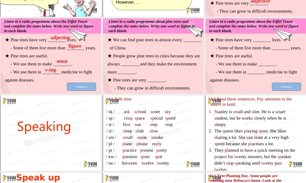 牛津深圳初中英语七下《Module2 Unit 4 Save the trees.》PPT课件period 4 Listening,speaking,writing.ppt