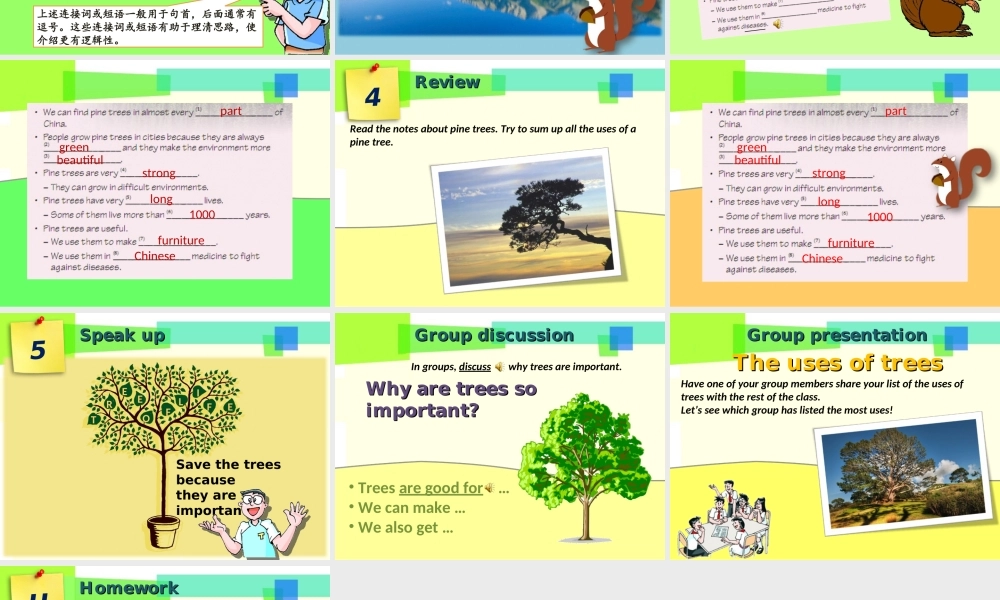 牛津深圳初中英语七下《Module2 Unit 4 Save the trees.》PPT课件Period 3.ppt