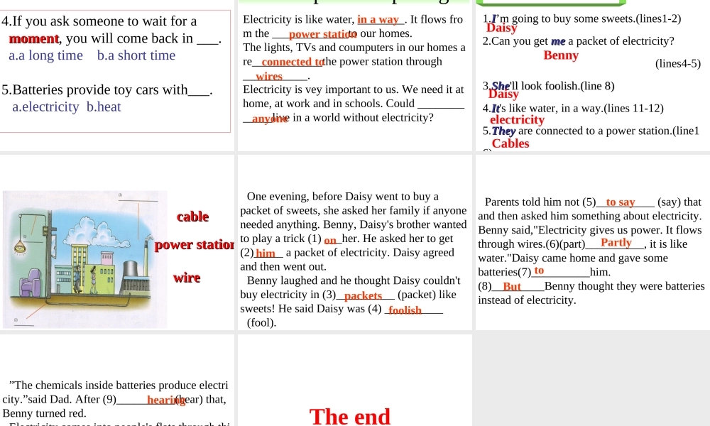 牛津深圳初中英语七下《Module3 Unit 6 Electricity》PPT课件period2-reading.ppt