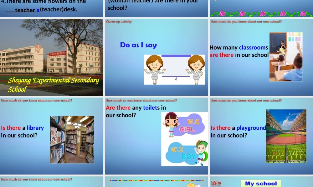 牛津译林初中英语七上《StarterLesson 3 A nice school》PPT课件 (5).ppt