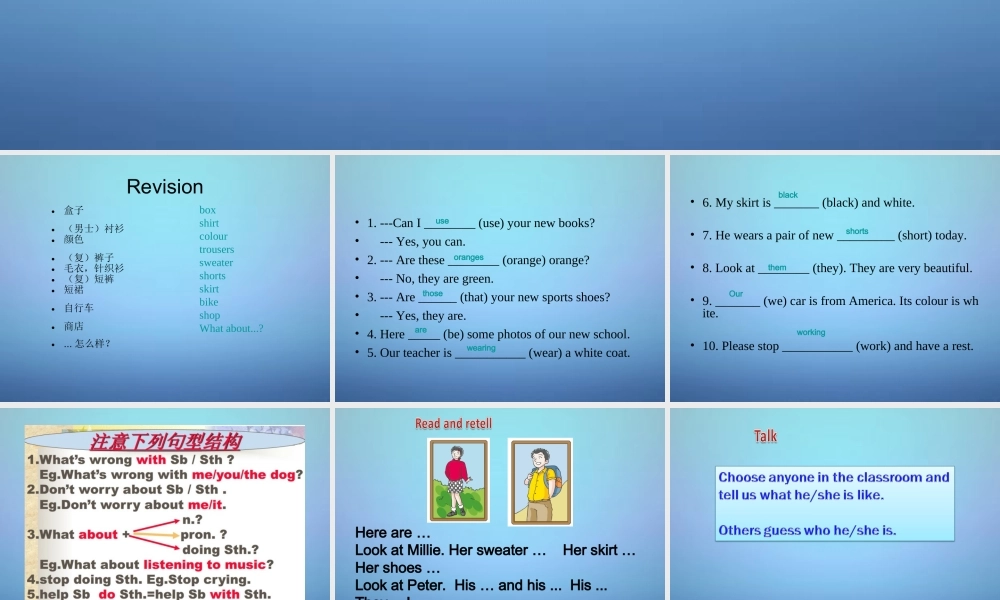 牛津译林初中英语七上《StarterLesson 4 You look cool !》PPT课件 (3).ppt