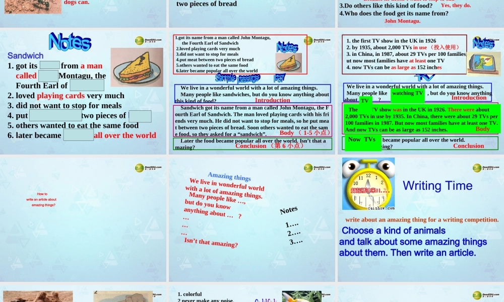 牛津译林初中英语七下Unit 5 Amazing things Task课件 .ppt