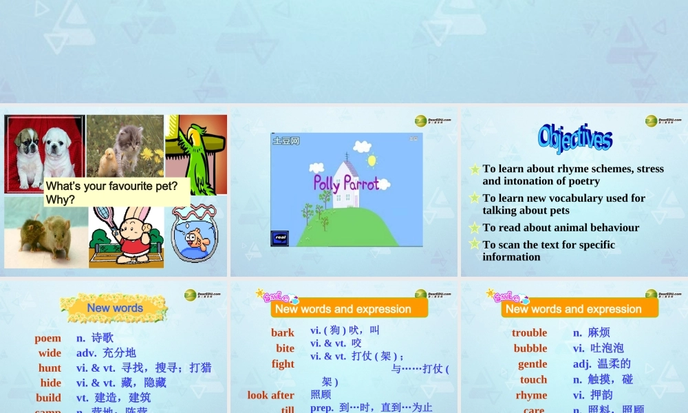 牛津译林初中英语七下Unit 8 Pets Reading课件 .ppt