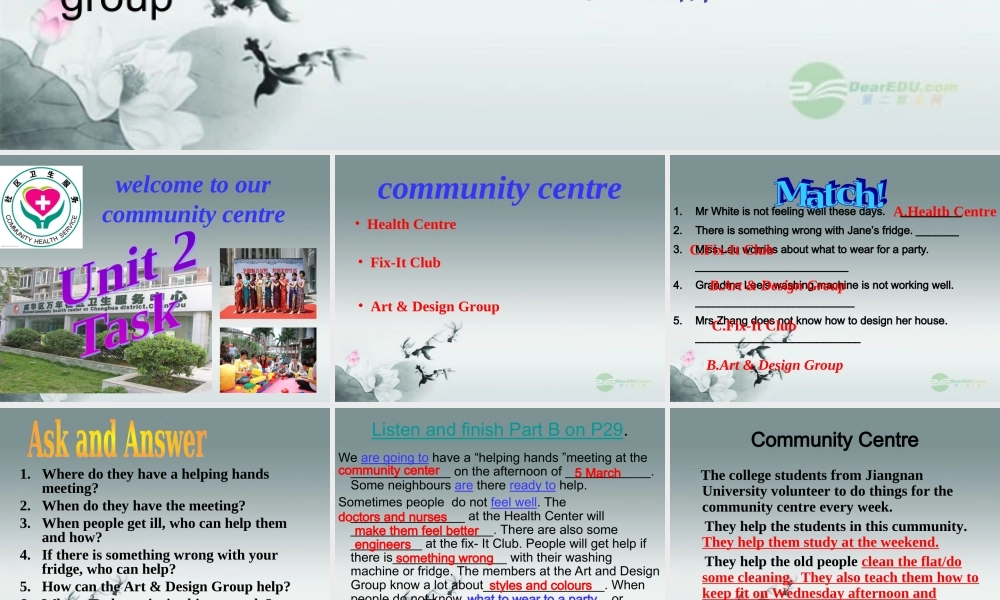 牛津译林初中英语七下 Unit 2 Neighbours》Task课件 .ppt