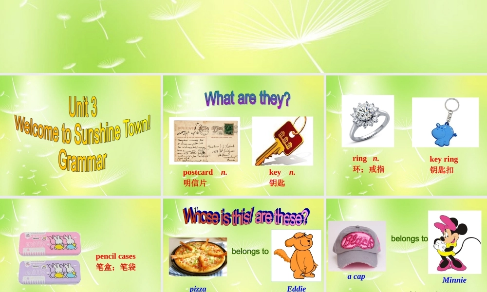 牛津译林初中英语七下 Unit 3 Welcome to Sunshine Town Grammar课件 .ppt