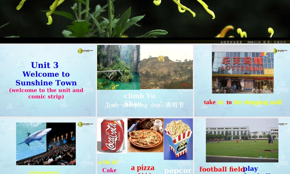 牛津译林初中英语七下 Unit 3 Welcome to Sunshine Town Welcome课件 .ppt