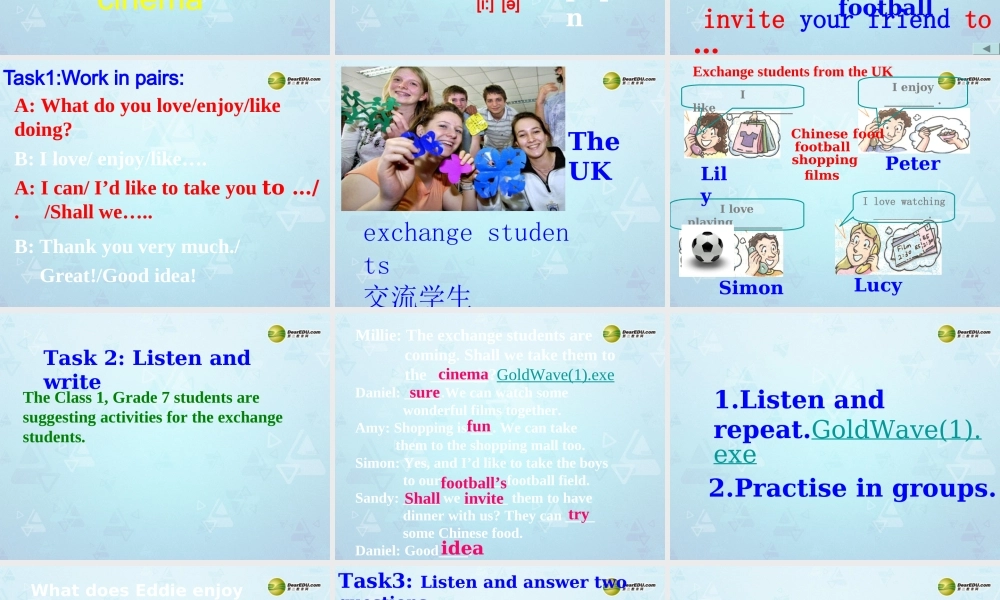 牛津译林初中英语七下 Unit 3 Welcome to Sunshine Town Welcome课件 .ppt