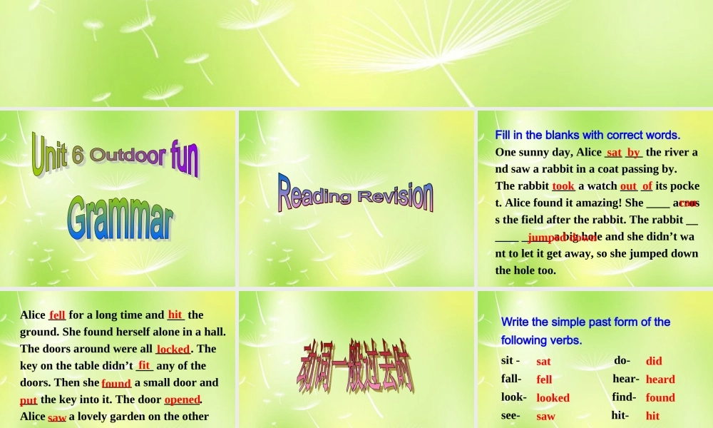 牛津译林初中英语七下 Unit 6 Outdoor fun Grammar课件 .ppt