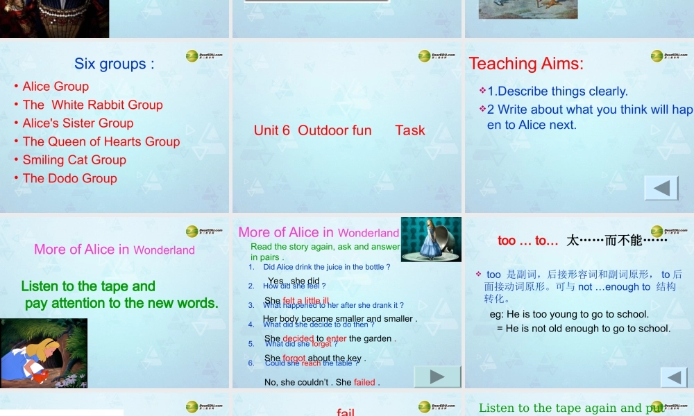 牛津译林初中英语七下 Unit 6 Outdoor fun Task课件 .ppt