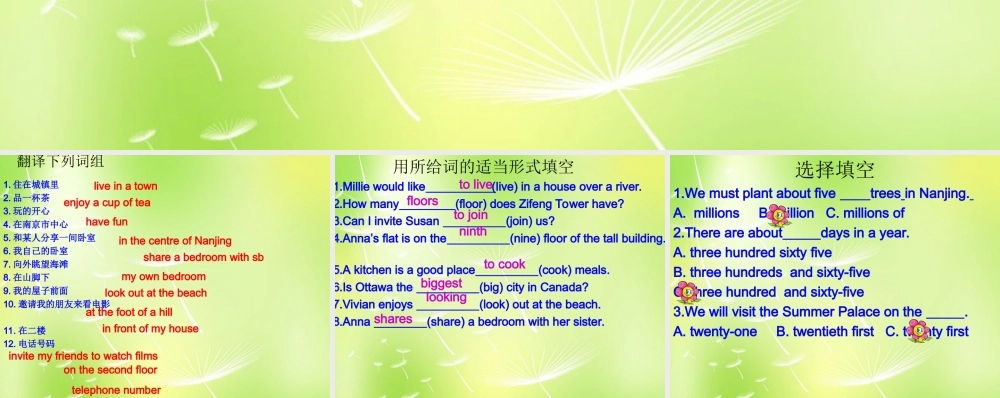 牛津译林初中英语七下《Unit 1 Dream Homes》PPT课件 (4).ppt