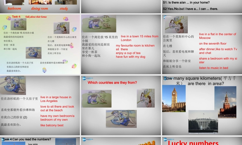 牛津译林初中英语七下Unit 1 Dream homes Revision》课件 .ppt