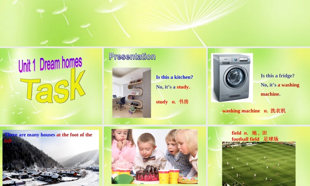 牛津译林初中英语七下Unit 1 Dream Homes TASK课件 .ppt