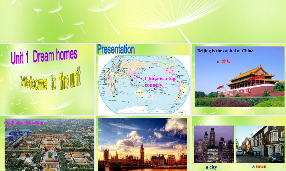牛津译林初中英语七下Unit 1 Dream Homes Welcome to the Unit课件 .ppt