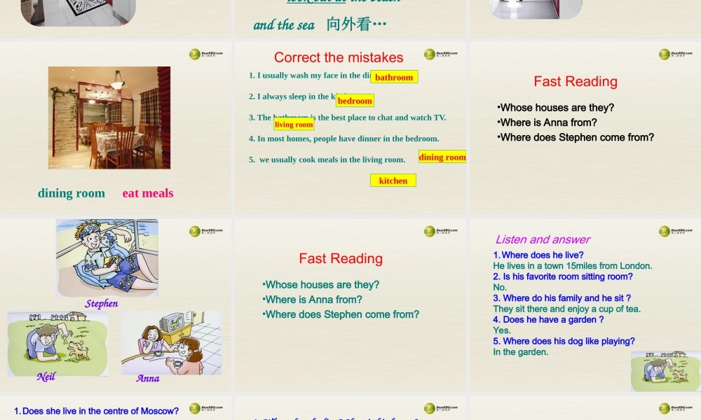 牛津译林初中英语七下Unit 1 Dream homes课件1 .ppt