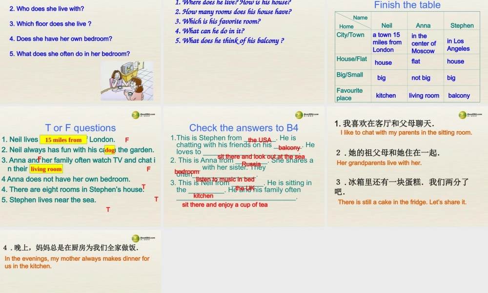 牛津译林初中英语七下Unit 1 Dream homes课件1 .ppt