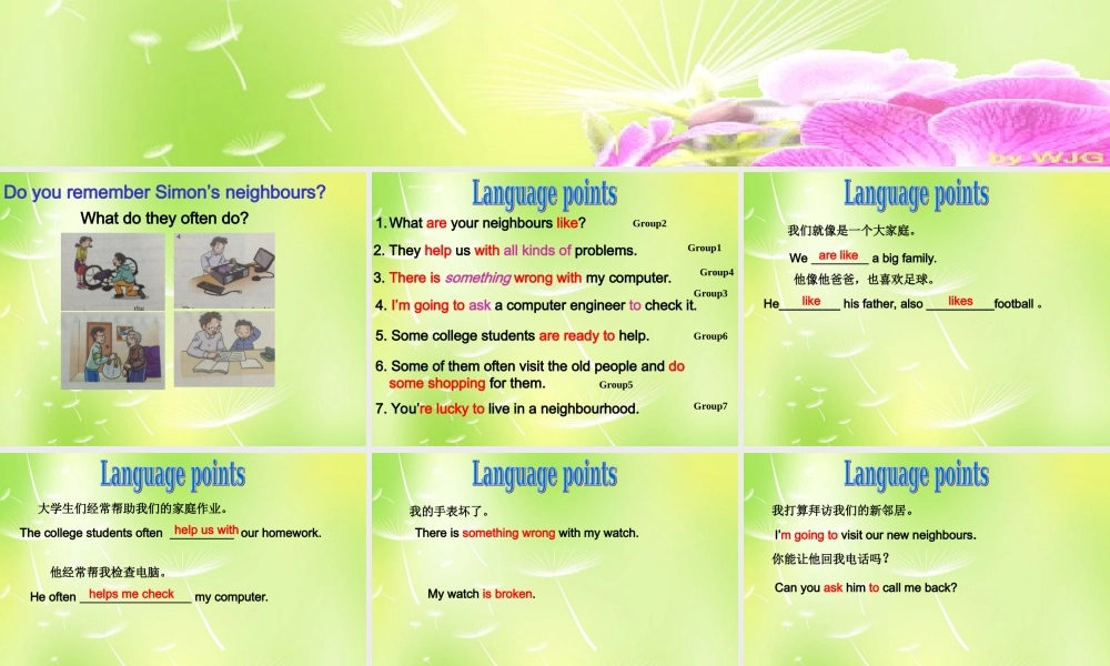 牛津译林初中英语七下Unit 2 Neighbours reading 2》课件 .ppt