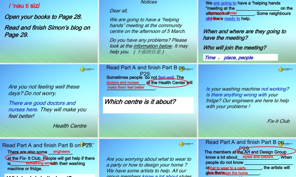 牛津译林初中英语七下Unit 2 Neighbours Task课件 .ppt