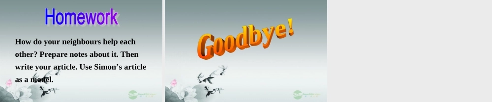 牛津译林初中英语七下Unit 2 Neighbours》Task课件 .ppt