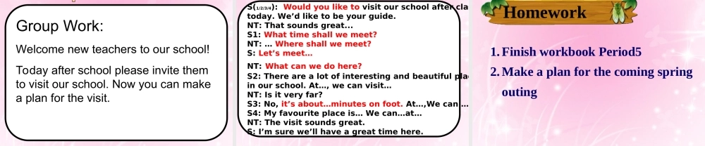 牛津译林初中英语七下Unit 3 Welcome to Sunshine Town Integrated skills课件 .ppt