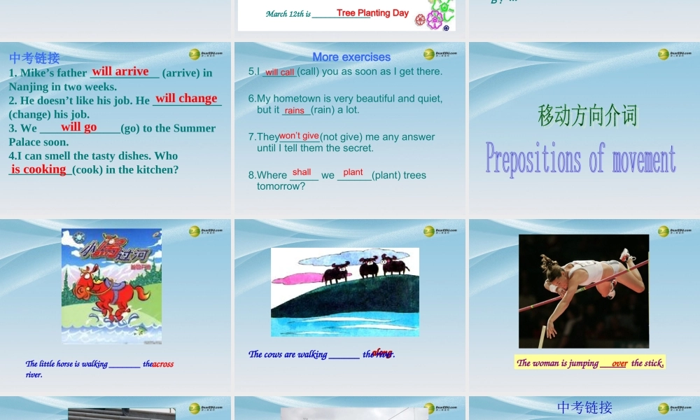 牛津译林初中英语七下Unit 3 Welcome to Sunshine Town Revision课件 .ppt