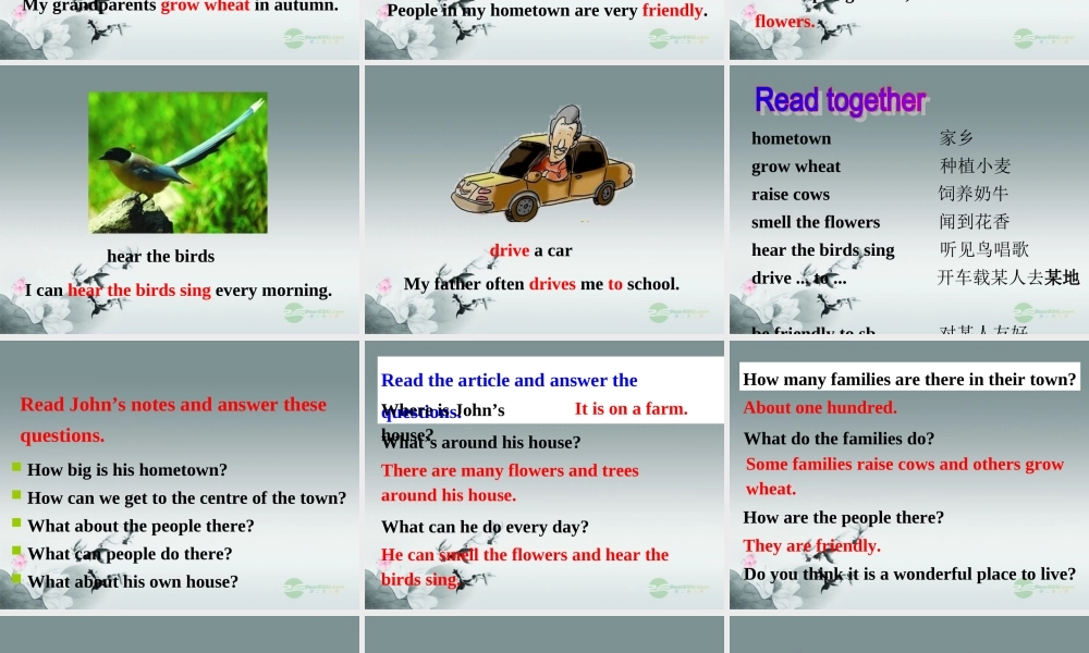 牛津译林初中英语七下Unit 3 Welcome to Sunshine Town》Task课件 .ppt