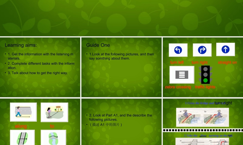 牛津译林初中英语七下Unit 4 Finding your way Integreted Skills 2课件 .ppt