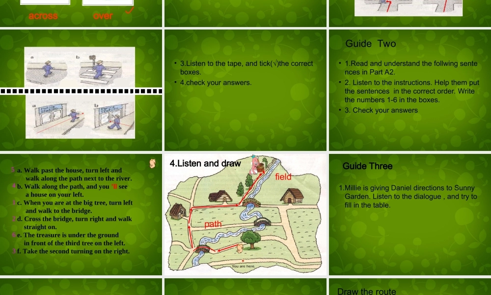 牛津译林初中英语七下Unit 4 Finding your way Integreted Skills 2课件 .ppt