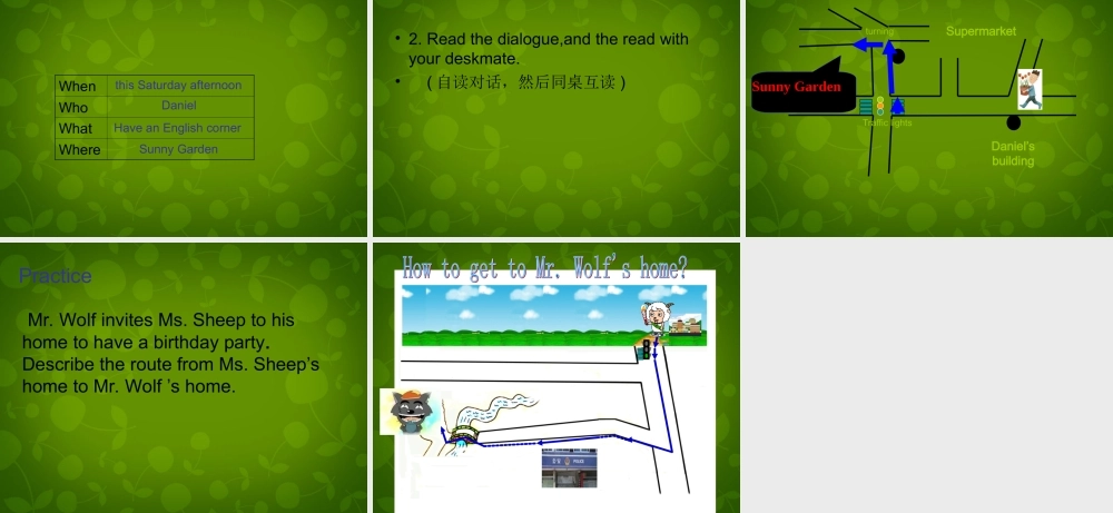 牛津译林初中英语七下Unit 4 Finding your way Integreted Skills 2课件 .ppt