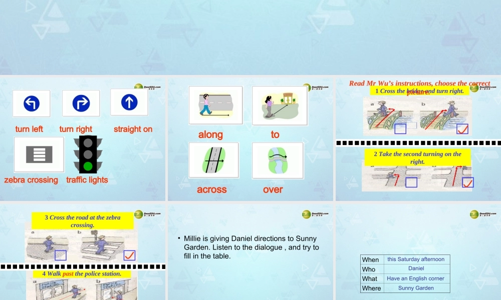 牛津译林初中英语七下Unit 4 Finding your way Integreted Skills课件 .ppt