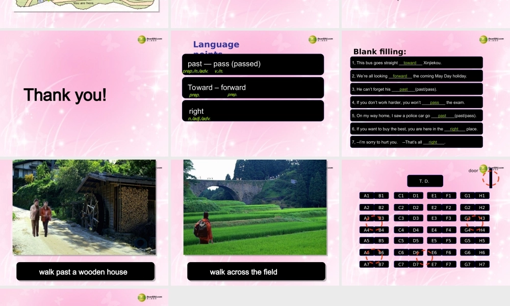 牛津译林初中英语七下Unit 4 Finding your way Integrated skills课件 .ppt