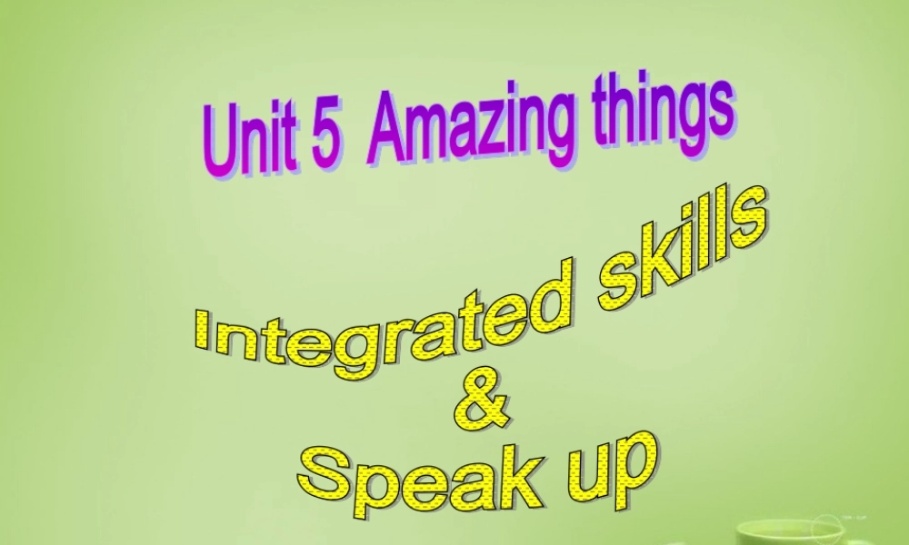牛津译林初中英语七下Unit 4 Finding your way Intergrated spesk课件 .ppt